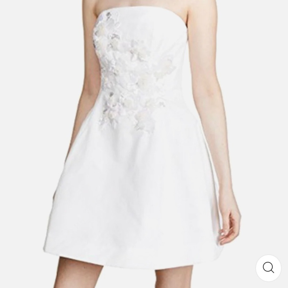 NWT Marchesa Notte beaded appliqué cocktail dress